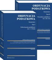 Ordynacja podatkowa. Komentarz. Tom I i II Ordynacja podatkowa. Komentarz. Tom I i II